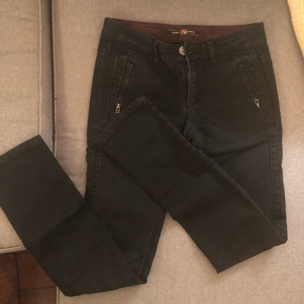 Black fleece lined skinny jeans just like J Brand